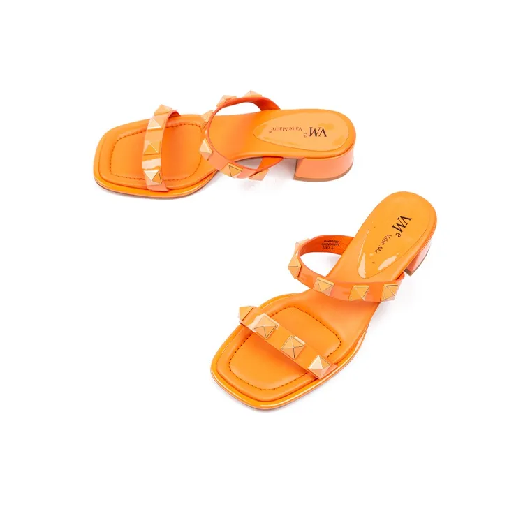 VMe Slide Slippers Women's Orange-7