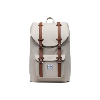 Herschel Polyester Backpack Medium Size Unisex Light Gray/Brown