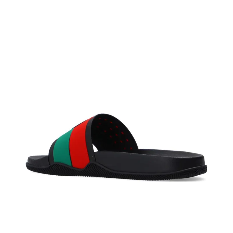 GUCCI Slide Interlocking G Black-3