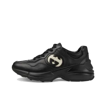 GUCCI Women's Rhyton Sneaker 'Black Ivory' Women's