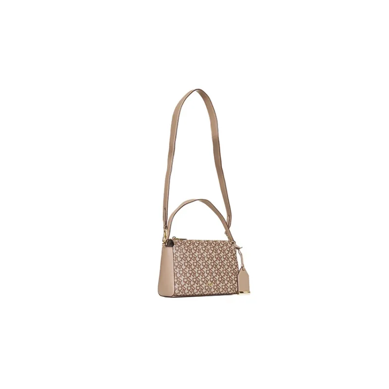 DKNY PVC Crossbody Bag Shoulder Bag Women's Light Brown-3