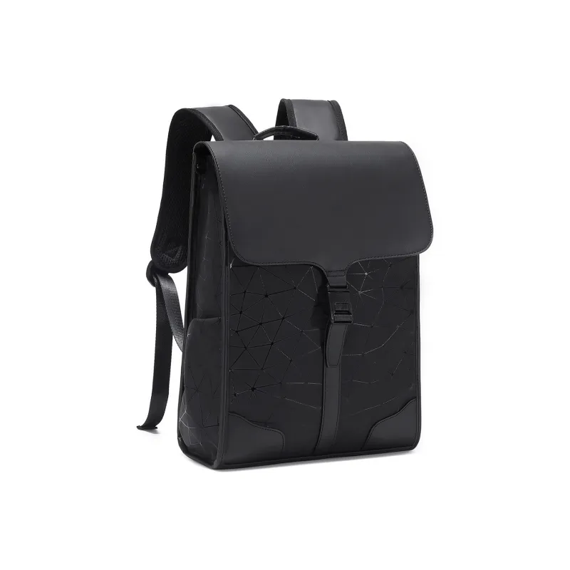 Slazenger PU Backpack Unisex Black Diamond Pattern-2