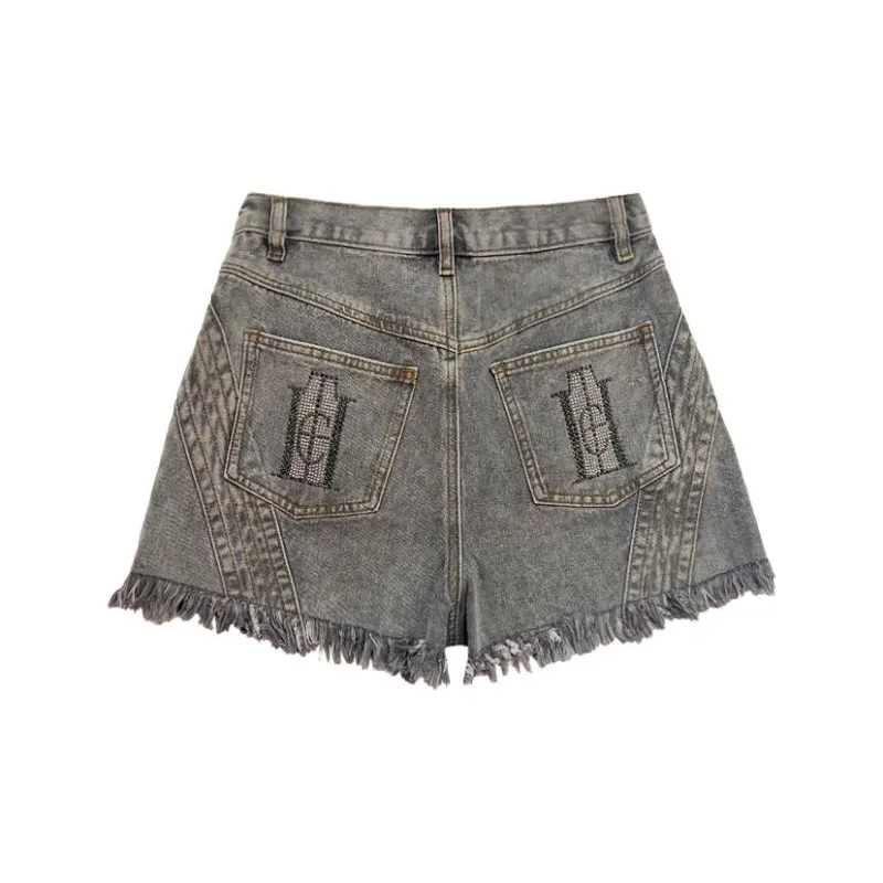 TCH Denim Shorts Women's Dark Gray-1