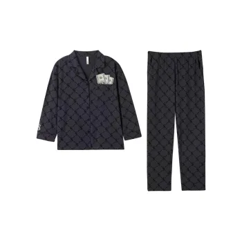 DAMOS·LOVE Pajama Set Fall Women's Dark Gray