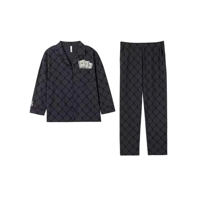 DAMOS·LOVE Pajama Set Fall Women's Dark Gray-0