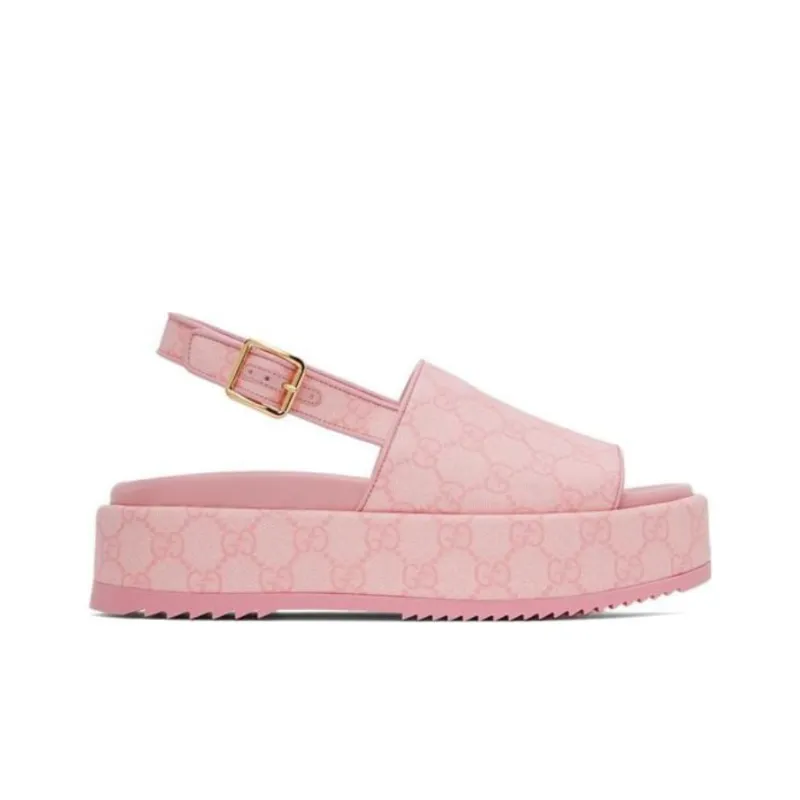 GUCCI Women's Platform Gg Sandal 'Pink' Women's-1