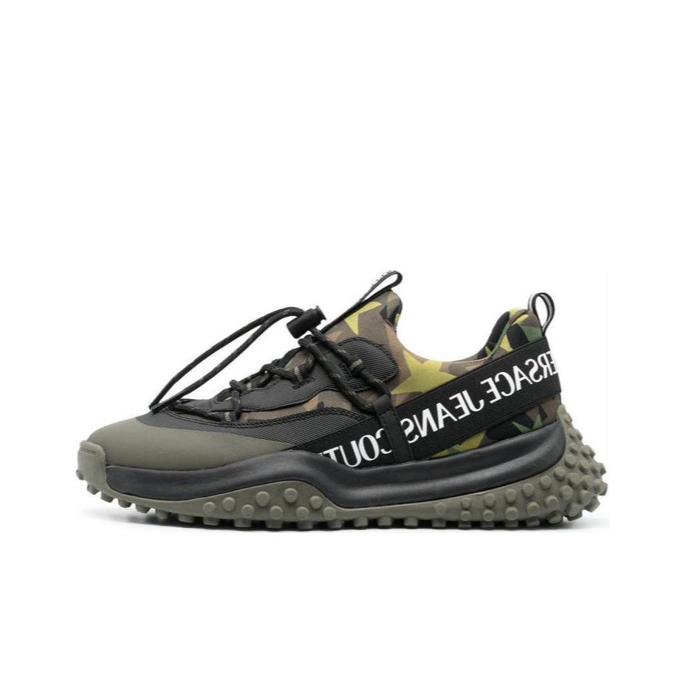 スニーカー VERSACE Sneakers Men Fabric Green/Taupe Amazon.com: VERSACE JEANS COUTURE White Neon Green Lace Up