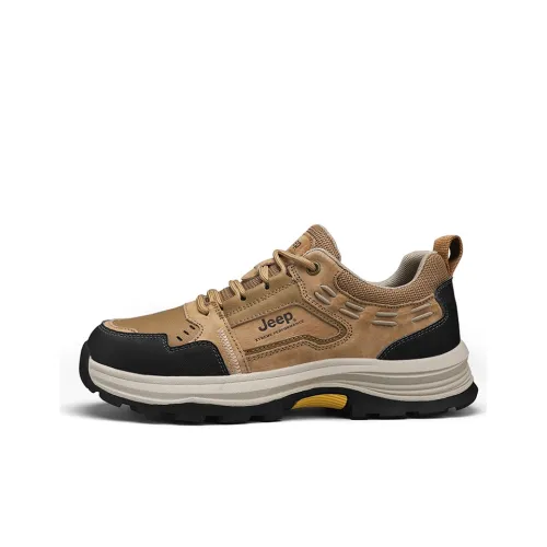 Jeep Casual Shoes Men Low-Top Yellow/Brown