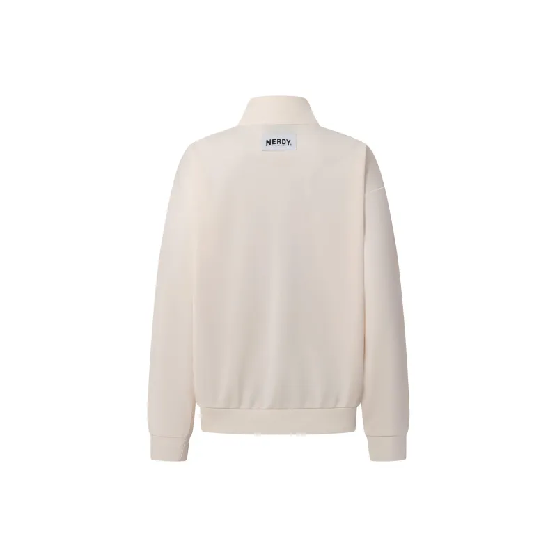 NERDY Fall Jackets & Coats Unisex Milk White-1