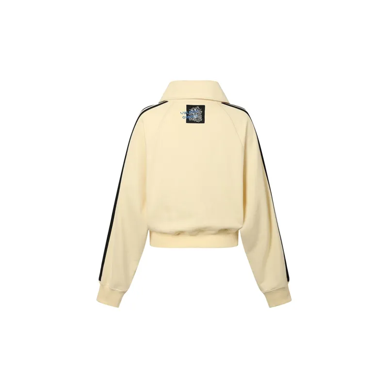 Valeria Obbaco Sweatshirt Women's Beige Yellow-1