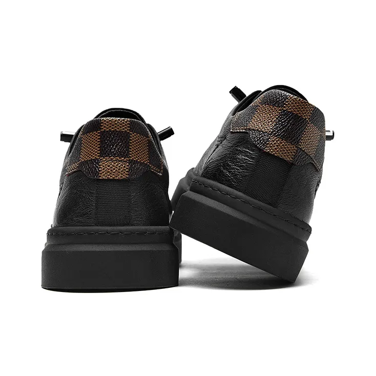 SEPTWOLVES Slip Resistant Height Increasing Low Top Skateboard Shoes Men's-3