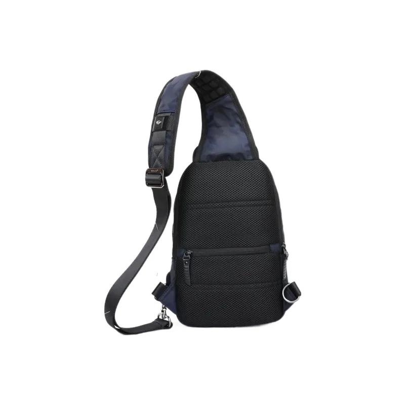 BJIAX Oxford Sling Bag Regular Men's Blue-4