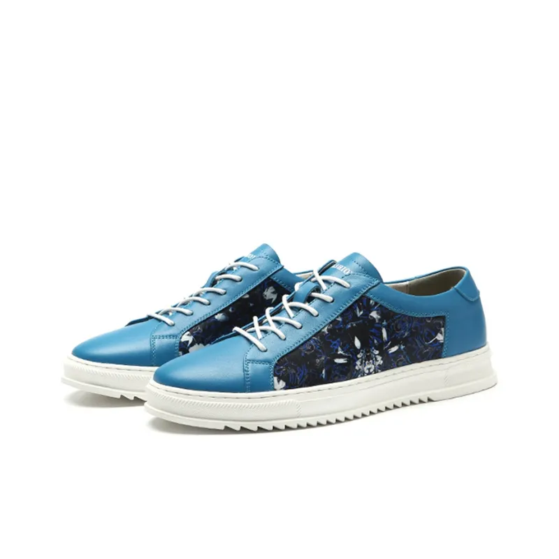 YEDANI Low Top Skateboard Shoes 3cm Men's Light Blue-2