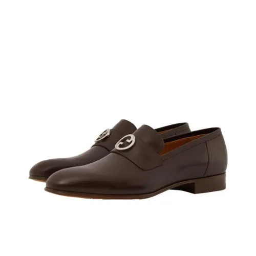 GUCCI Interlocking Men's Casual Shoes Men's Dark Brown