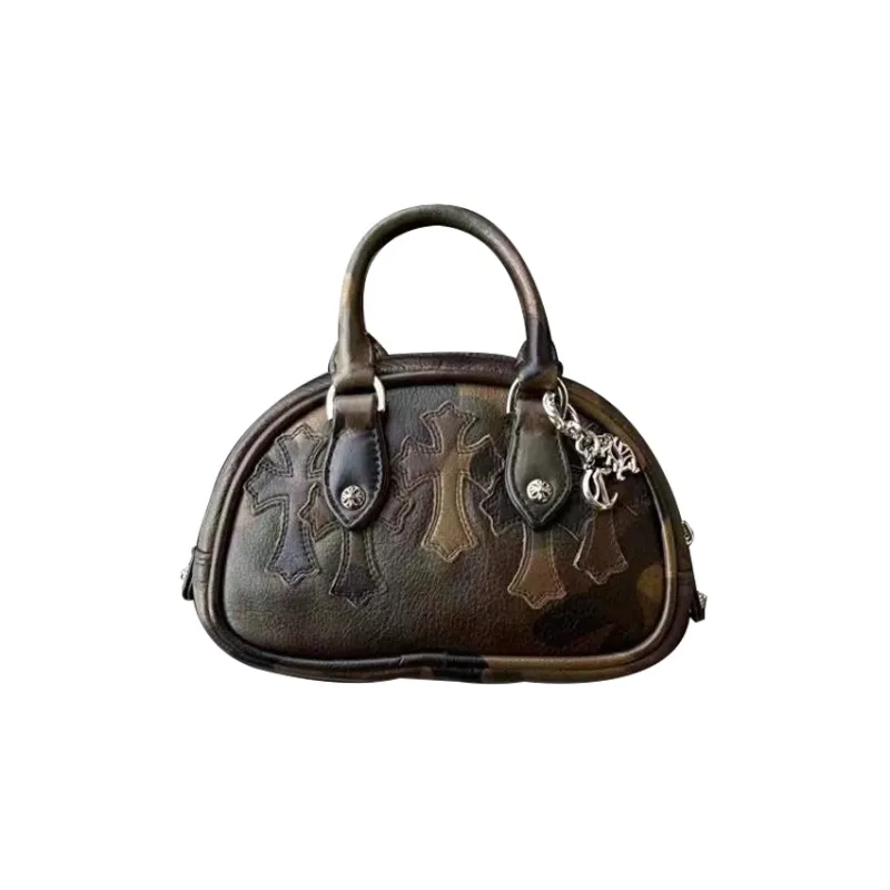 Chrome Hearts Leather Bowling Bag Handbag Women's Jasper-2