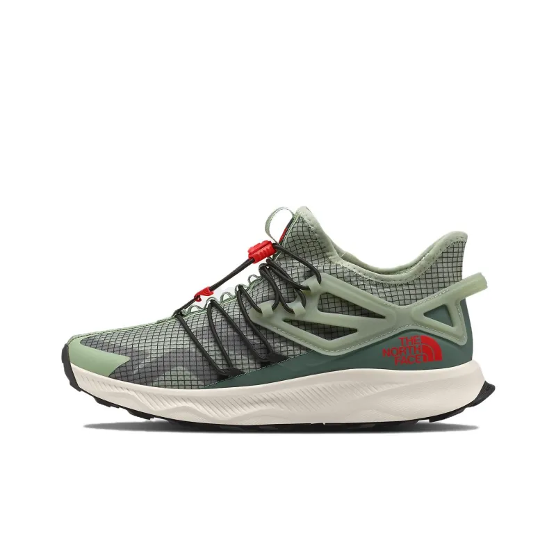 THE NORTH FACE Oxeye Tech Shock Absorbers With Slip Resistant Features Low Top Running Shoes Men's Green-0