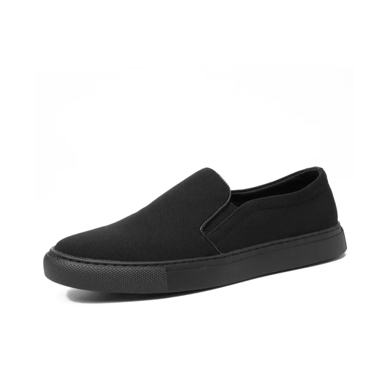 YEDANI Low Top Canvas Shoes 3cm Men's Black-1