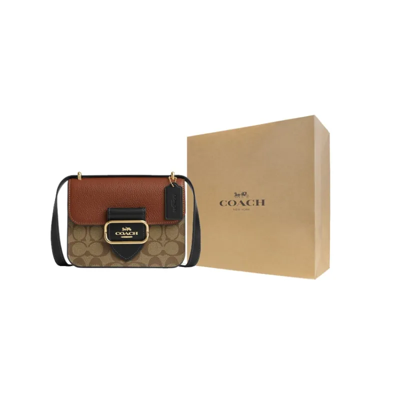 COACH Morgan 18 Square Crossbody Bag In Colorblock Signature Canvas-8
