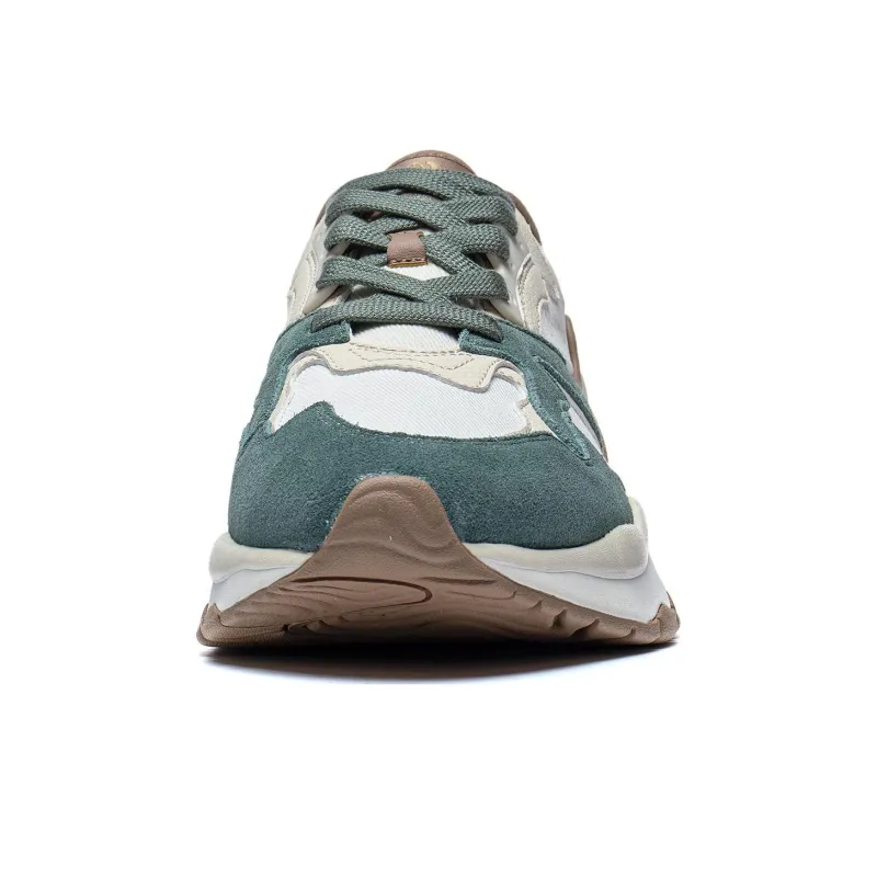 LiNing 001 Mountain Sea Slip Resistant Low Top Running Shoes Men's White Green-4
