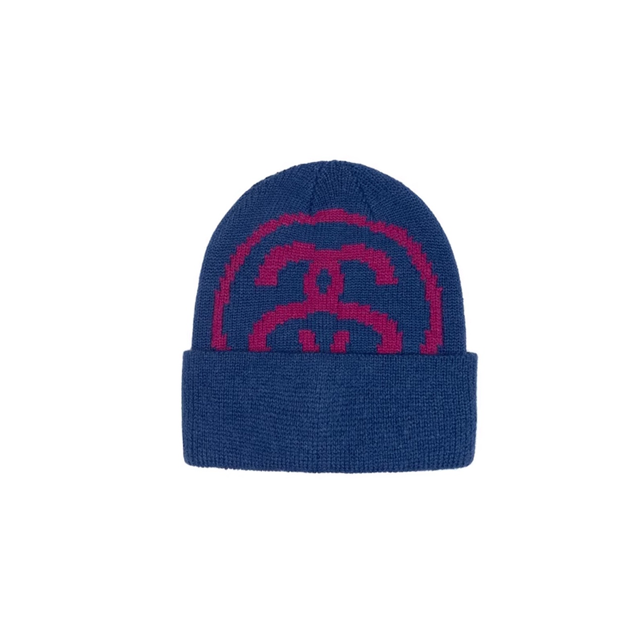 定番の冬ギフト Cuff Link Big Stussy Beanie Not Packaging-Box Basic OS Blue 帽子