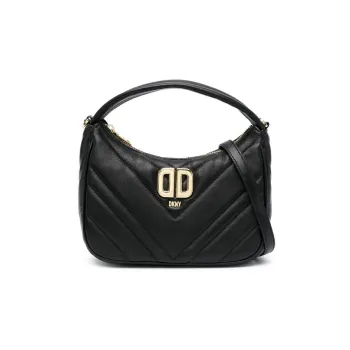 DKNY Lambskin Shoulder Bag, Crossbody Bag, Handbag Regular Women's Black