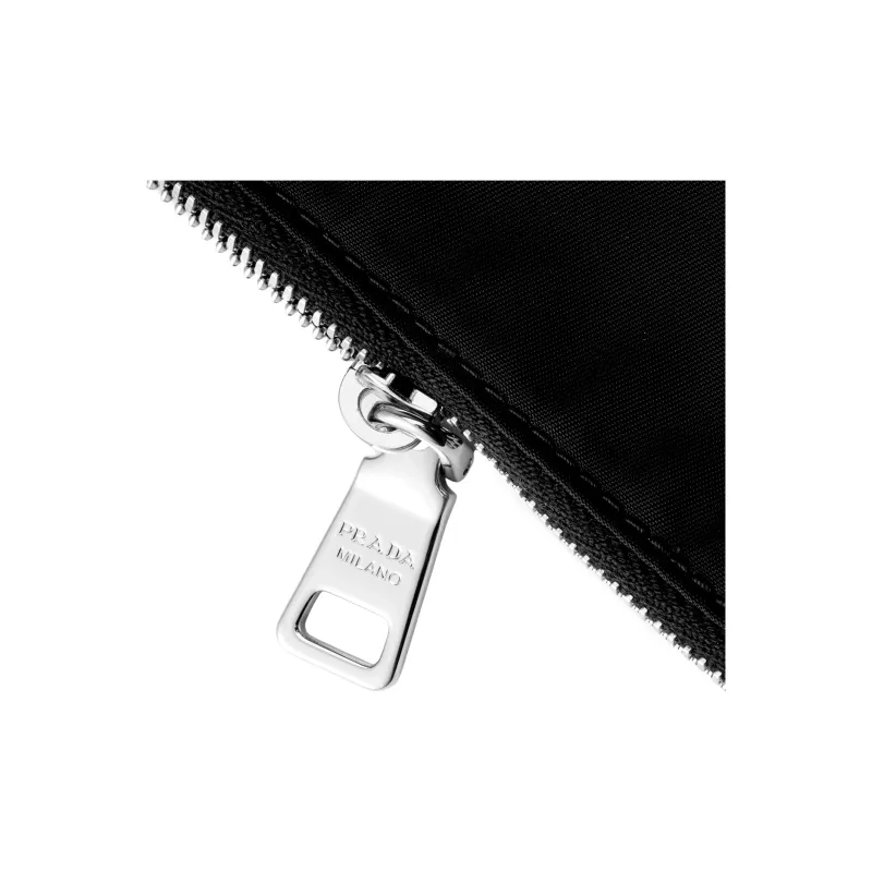 PRADA Nylon Fabric Toiletry Bag Clutch Trumpets Men's Black-4