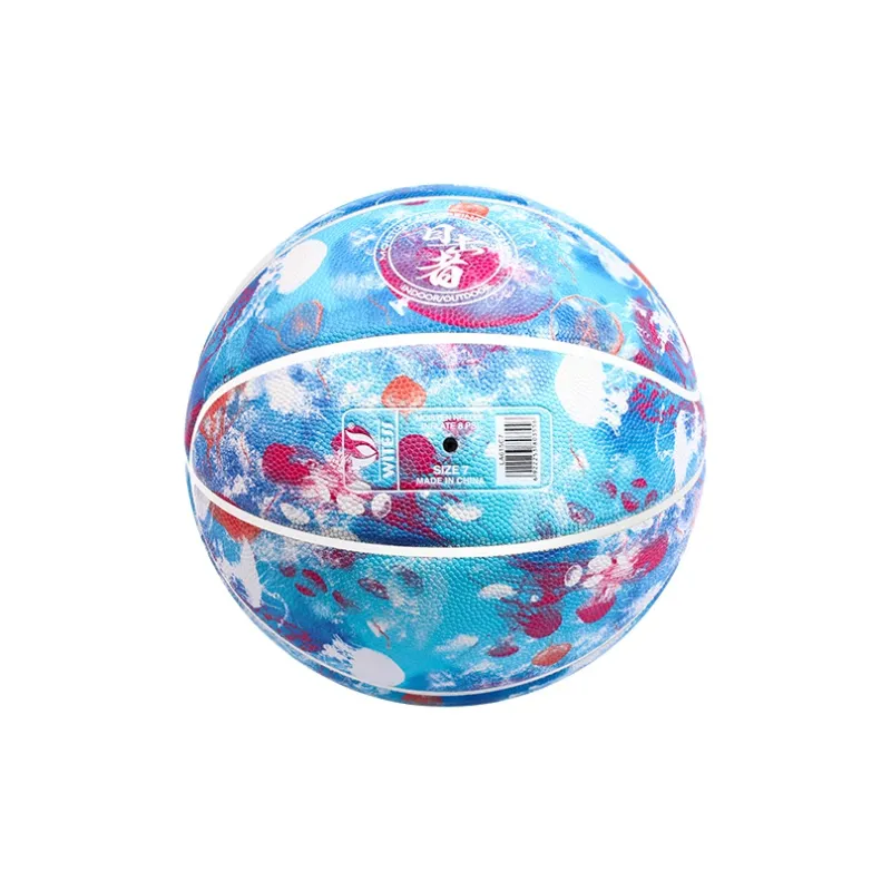 WITESS Size 7 Ball Indoor, Outdoor, And All Street Glow In The Dark Basketball PU Ocean Blue-3