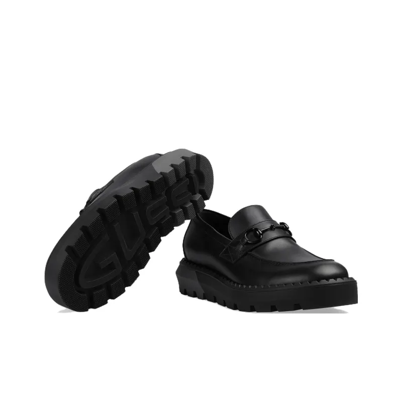 GUCCI Horsebit Loafer 'Black'-4