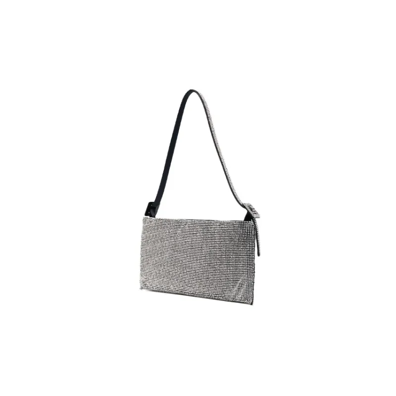 BENEDETTA BRUZZICHES Fabric Handbag Shoulder Bag Women's Silver/Black-1