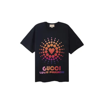 GUCCI Gucci Love Parade Collection Dsm Exclusive SS22 T Shirt Men's Black