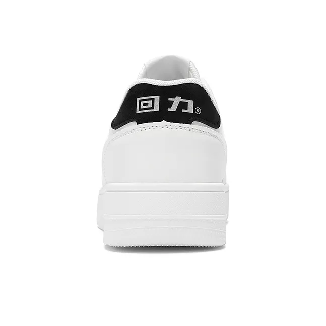 Warrior Air Force 1 Classic White Sneakers Height Increasing Lightweight Low Top Skateboard Shoes Unisex White Black-4