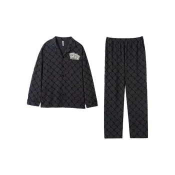 DAMOS·LOVE Pajama Set Men's Dark Gray