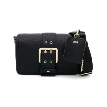 DKNY PVC Crossbody Bag Shoulder Bag Women's Black/Gray