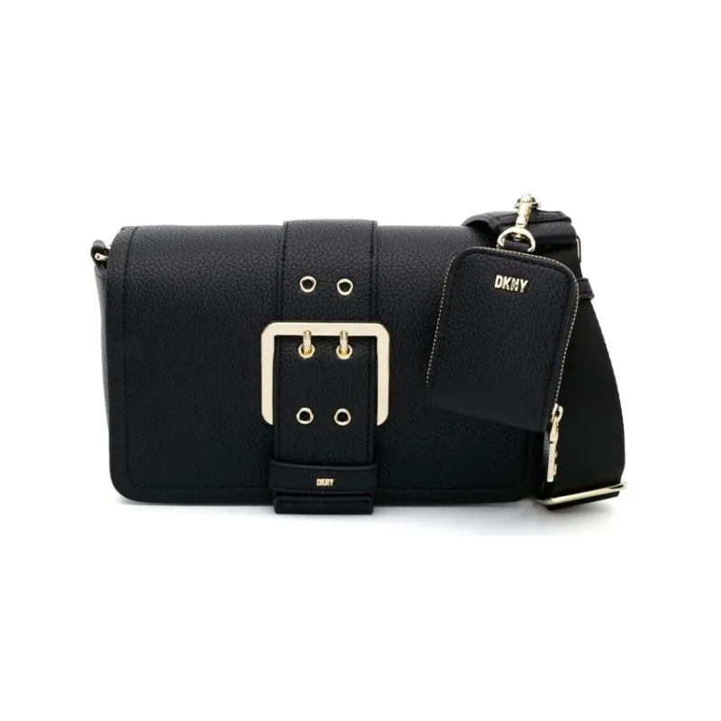 DKNY PVC Crossbody Bag Shoulder Bag Women's Black/Gray-0