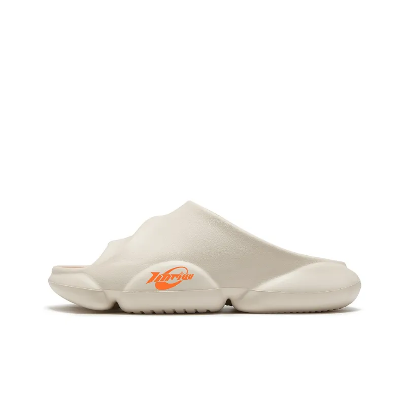 TINMUU Slide Slippers Unisex Black White/Beige Orange/Brown White-7
