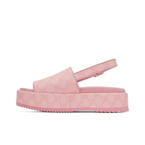 GUCCI GG Platform Sandal Pink Women's