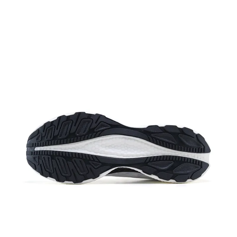 Kinglake Cushioned Slip Resistant Breathable Low Top Running Shoes Men's Black White-4