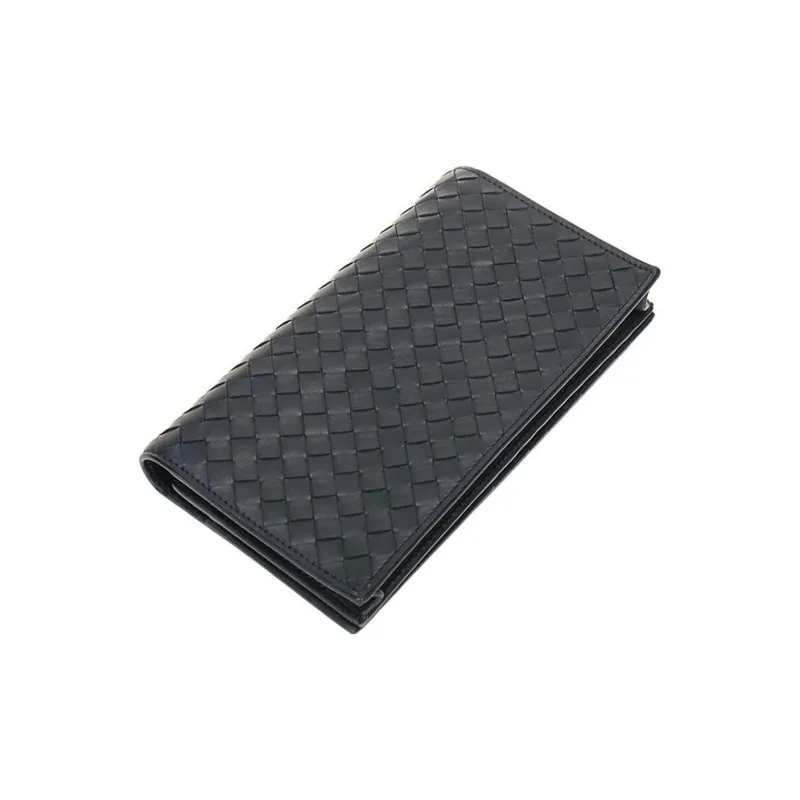 Bottega Veneta Calfskin Wallet Men's Dark Blue-1