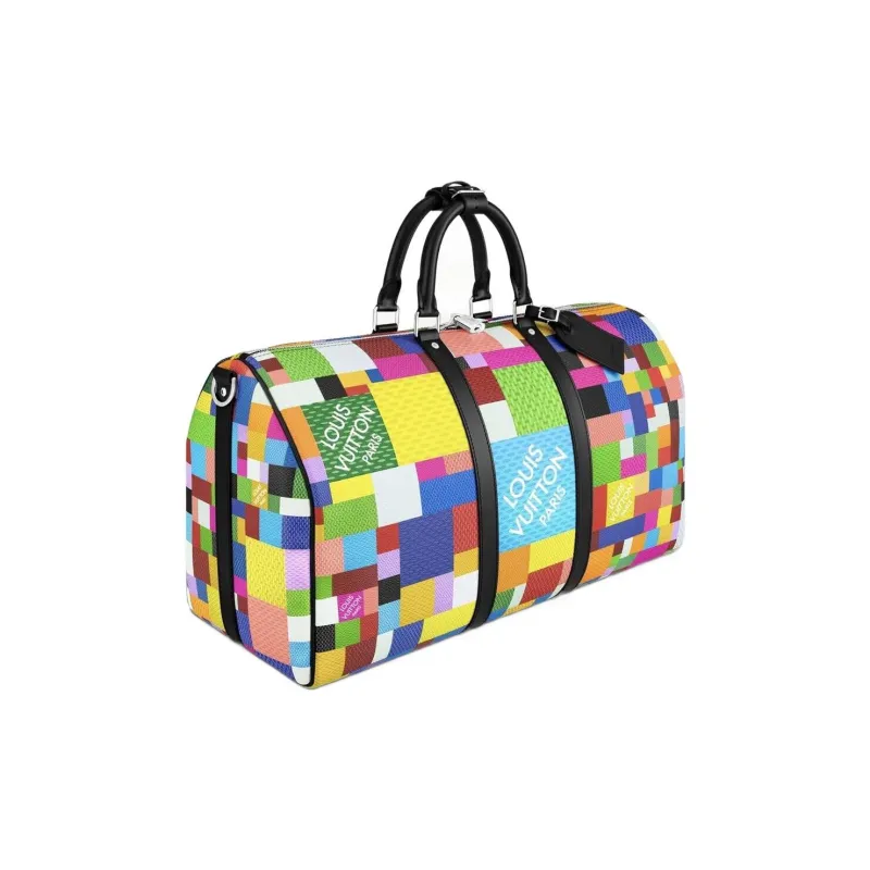 LOUIS VUITTON Keepall Bandouliere 50 Damier Graphite 3D Multicolor-1