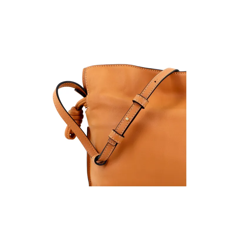 LOEWE Flamenco Calfskin One Shoulder Crossbody Clutches Mini Women's Warm Orange-6