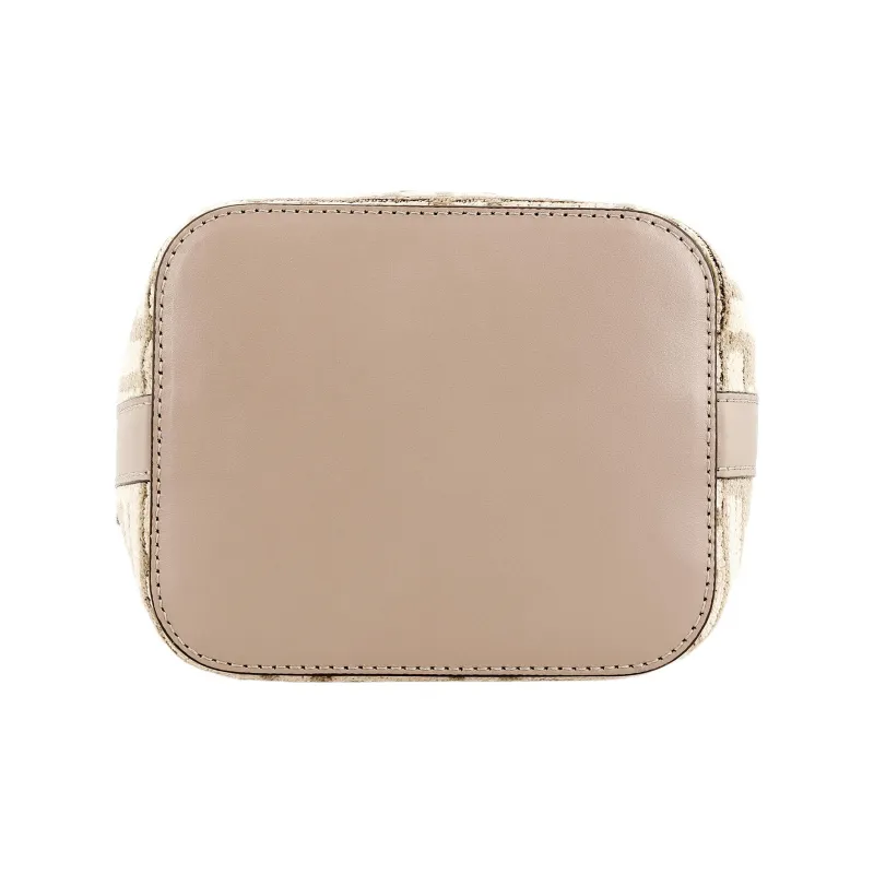 FENDI Mon Tresor Calfskin Trim Bucket Bags Shoulder Bag Crossbody Bag Handbag Mini Women's Light Brown-3