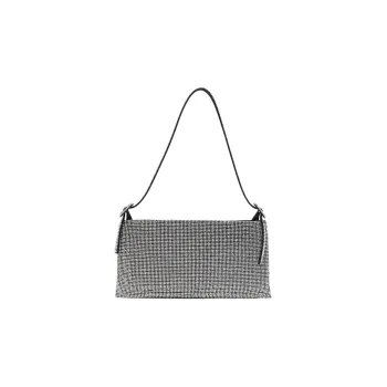 BENEDETTA BRUZZICHES Fabric Handbag Shoulder Bag Women's Silver/Black