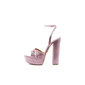 AQUAZZURA 65mm Crystal-embellished Platform Sandals