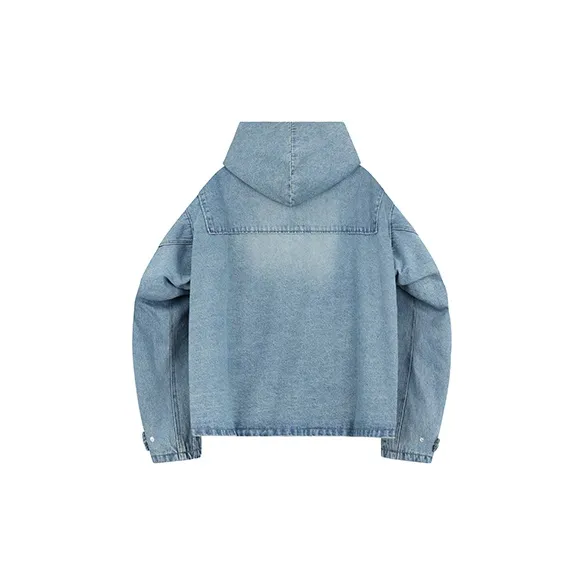 WE11DONE Denim Jackets Unisex Sky Blue-1