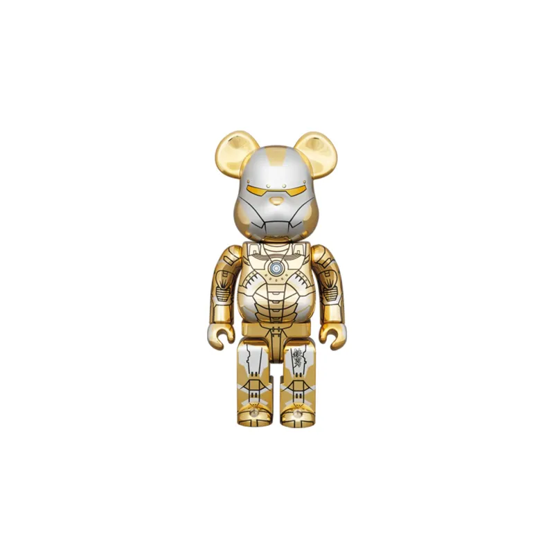 BE@RBRICK X Hajime Sorayama X Marvel Iron Man Reverse Gold/Silver-2
