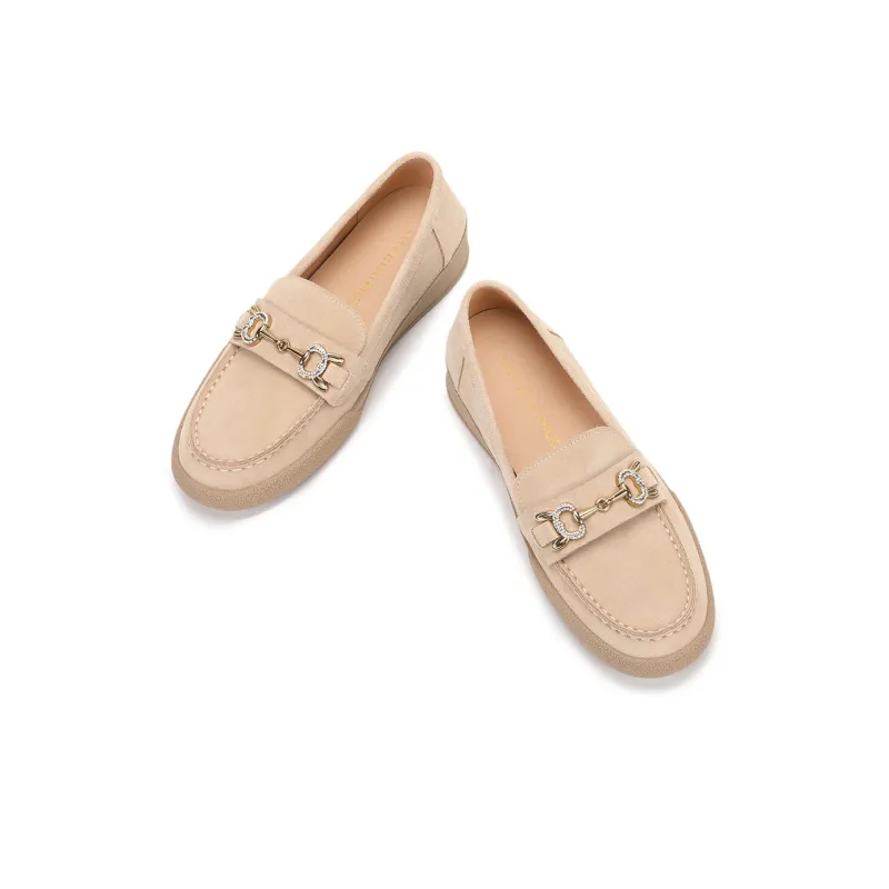 SATURDAY MODE Casual Single Shoes 2.5cm Women's Apricot-3
