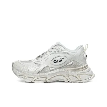 Ocai Runtech3.0 Abrasion Resistant Breathable Low Top Running Shoes Unisex Dirty White
