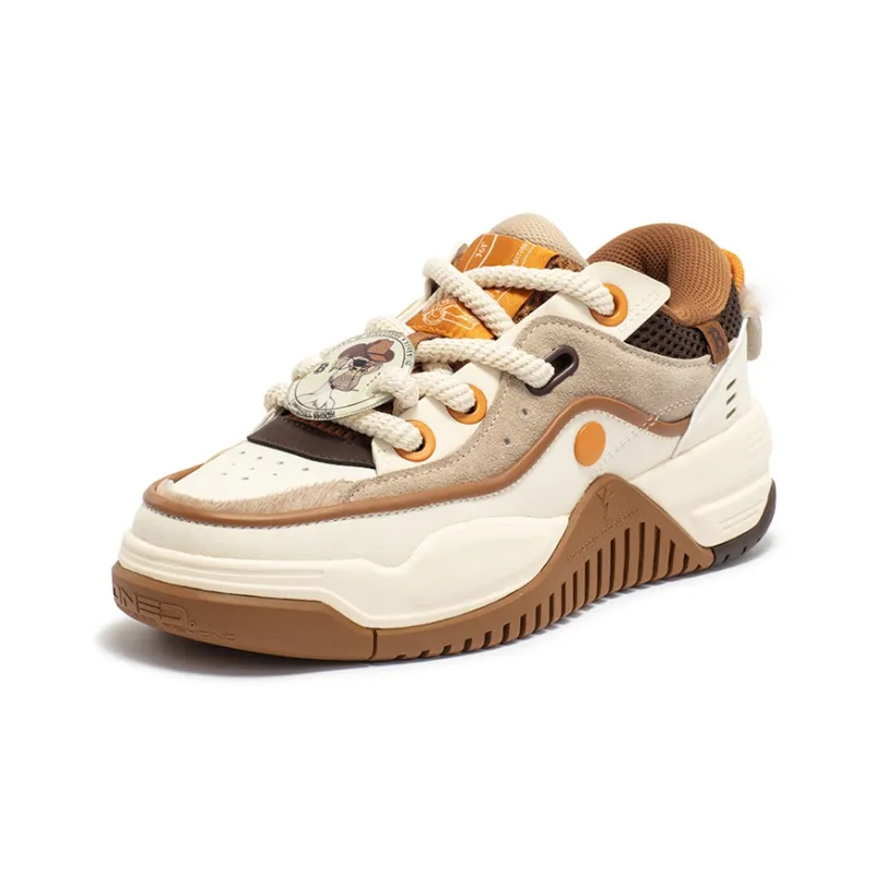 361° Bored Monkey Series Bored Monkey Anti-Slip Wear-Resistant Low-Top Skateboard Shoes Men's Sago/Javanese-1