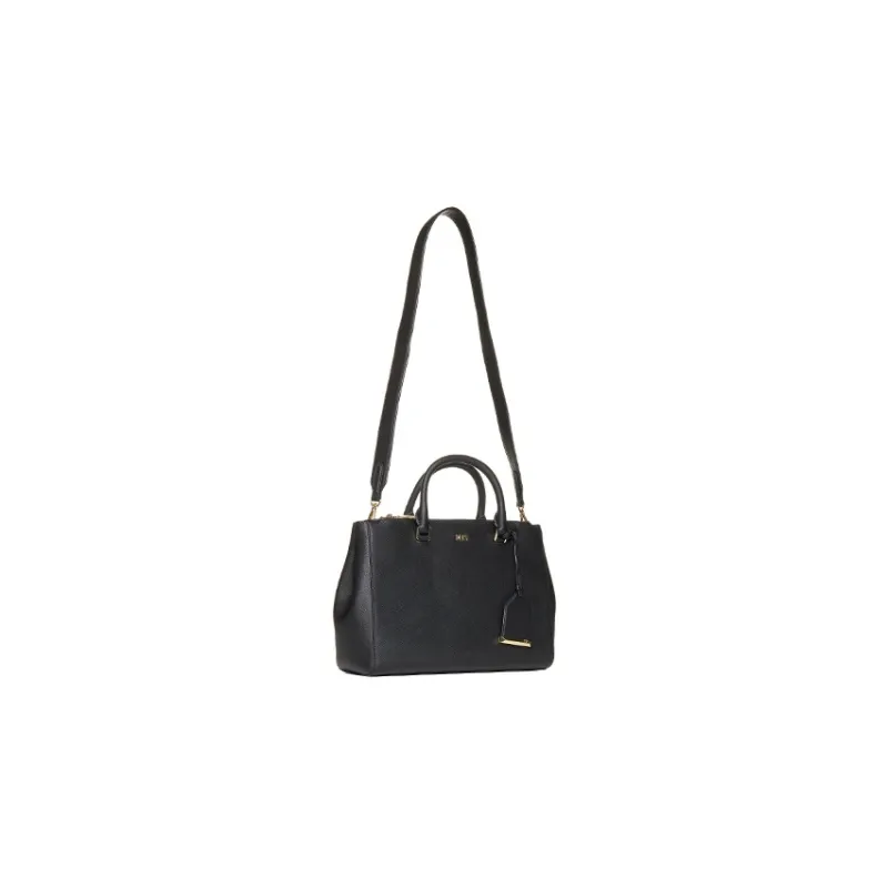 DKNY Leather Shoulder Bag Crossbody Bag Handbag Women's Black-1