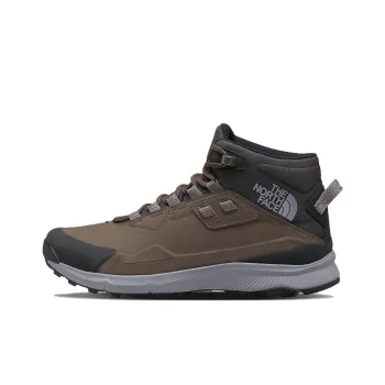 THE NORTH FACE Cragstone Leather Mid Durable Cushioning Short Outdoor Boots Men's Brown